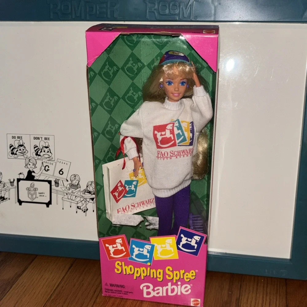 Vintage Barbie Doll Shopping Spree 12749 FAO Schwartz 80s Neon New